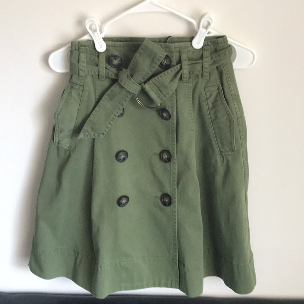 Jcrew chino military skirt
